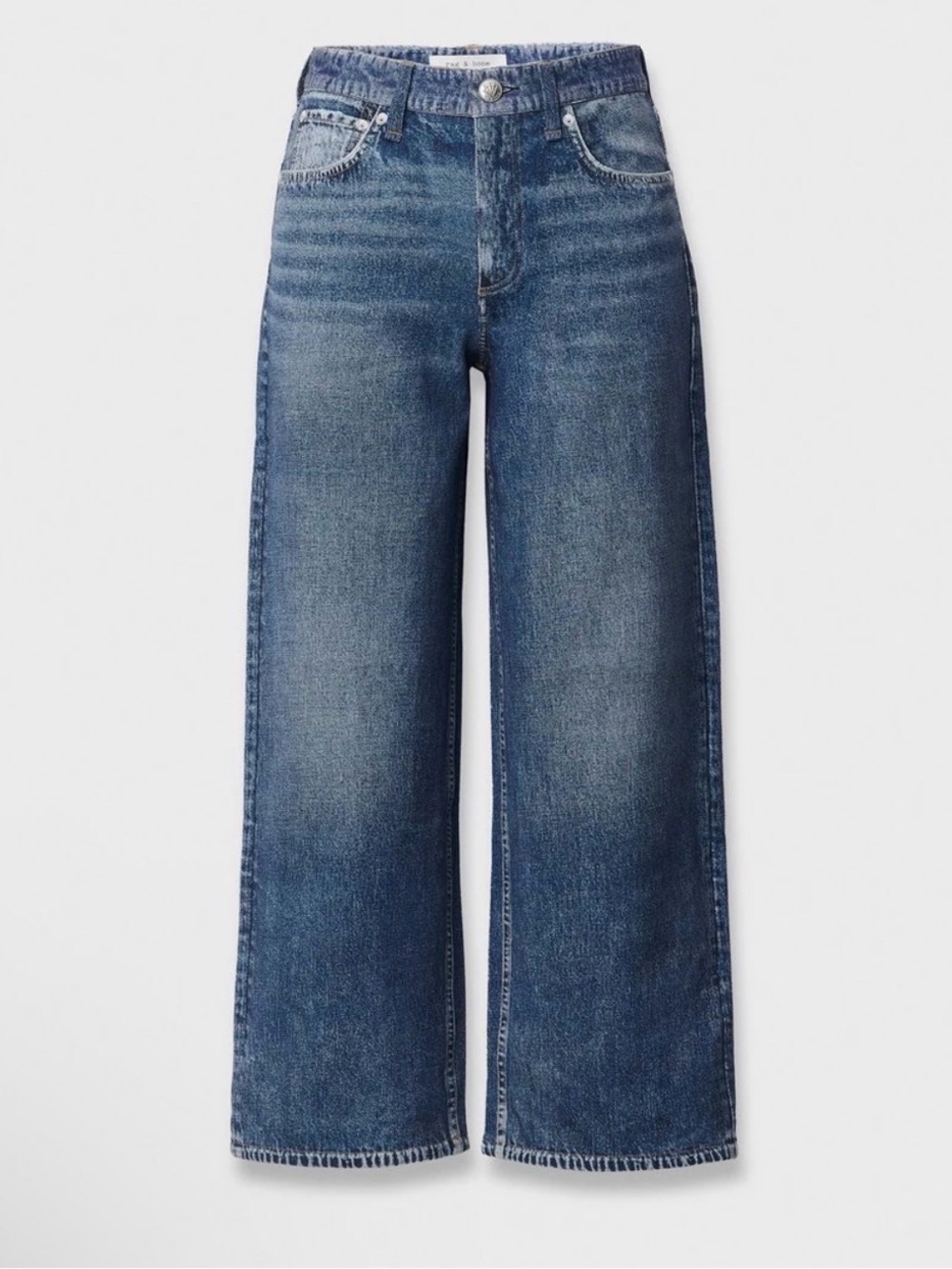 rag & bone rb Miramar Andi Ankle Wide-Leg Pant in Kimber Wash Size 25